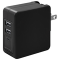PGA USB電源アダプタ 5．4A(USB-A×2/USB-C×1) ブラック PG-UAC54A03BK