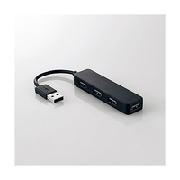 エレコム USB2．0ハブ コンパクトタイプ(4ポート・7cm) ブラック U2H-SN4NBBK