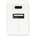 イツワ商事 PD20W対応 TYPE-C1ポート/USB1ポート AC充電器 コンパクトタイプ ホワイト MCAC2003WH