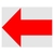 トラスコ中山 TRUSCO ステッカー 100×100 「矢印」 透明地 赤文字 1枚 FC626GA-2076508-イメージ1