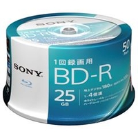 SONY 録画用25GB 1層 1-4倍速対応 BD-R追記型 ブルーレイディスク 50枚入り 50BNR1VJPP4