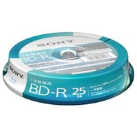SONY 録画用25GB 1層 1-4倍速対応 BD-R追記型 ブルーレイディスク 10枚入り 10BNR1VJPP4