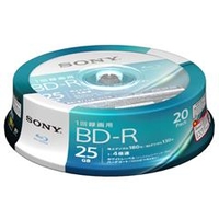 SONY 録画用25GB 1層 1-4倍速対応 BD-R追記型 ブルーレイディスク 20枚入り 20BNR1VJPP4