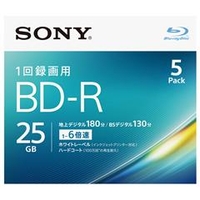 SONY 録画用25GB 1層 1-6倍速対応 BD-R追記型 ブルーレイディスク 5枚入り 5BNR1VJPS6