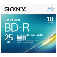 SONY 録画用25GB 1層 1-6倍速対応 BD-R追記型 ブルーレイディスク 10枚入り 10BNR1VJPS6