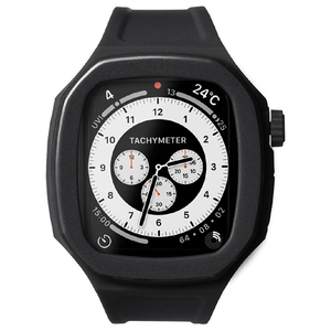 EYLE Apple Watch 45/44mm用ケース付きバンド OCTLUX ブラック XAW01-OX1-BK-イメージ1