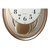 リズム時計 スモールワールドエアルS 電波掛時計 RHYTHM 茶メタリック色光沢仕上(白) 4MN556RH06-イメージ2