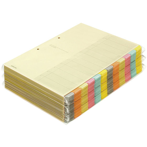 コクヨ ファイル インデックス 仕切カード A4 12山 2穴 30組 FC02021-ｼｷ-150-イメージ3