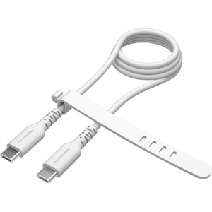 多摩電子工業 PD60W USB-C to USB-Cケーブル(1．0m) ホワイト TSC263CC10W-イメージ1