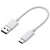 エレコム USB2．0ケーブル(認証品、A-C) 0．15m ホワイト MPA-AC01NWH-イメージ1