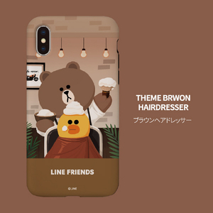 LINE FRIENDS iPhone SE3/SE2/8/7用LINE FRIENDSケース ブラウンヘアドレッサー KCL-DBS002-イメージ7
