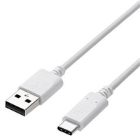 エレコム USB2．0ケーブル(認証品、A-C) 0．5m ホワイト MPA-AC05NWH