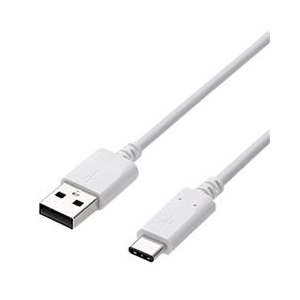 エレコム USB2．0ケーブル(認証品、A-C) 0．5m ホワイト MPA-AC05NWH-イメージ1