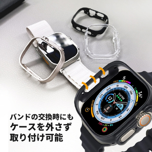 TF7 Apple Watch Ultra 49mm用ハードケース Air Skin マットブラック TF72728-イメージ9