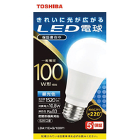 東芝 LED電球 E26口金 全光束1520lm(10．8W一般電球 全方向タイプ) 昼光色相当 LDA11D-G/100V1