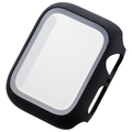 エレコム Apple Watch用フルカバーケース プレミアムガラス(40mm) ブラック AW-40CSPCGBK