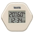 タニタ デジタル温湿度計 アイボリー TT573IV