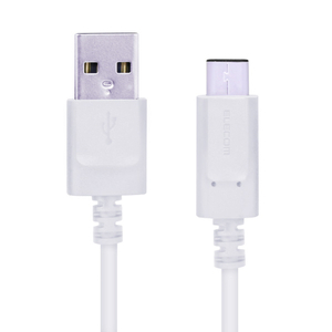 エレコム USB2．0ケーブル(認証品、A-C) 2．0m ホワイト MPA-AC20NWH-イメージ2