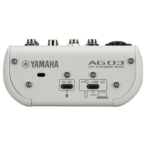 ヤマハ 3チャンネル ライブストリーミングミキサー ホワイト AG03MK2W-イメージ2