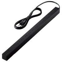 エレコム USB付き電源タップ(10個口・4ポート・2．5m) ブラック ECT-1925BK