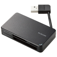エレコム USB2．0対応メモリカードリーダー(ケーブル収納型タイプ) ブラック MR-K304BK