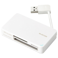 エレコム USB2．0対応メモリカードリーダー(ケーブル収納型タイプ) ホワイト MR-K304WH