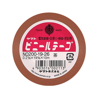 ヤマト ビニールテープ 19mm×10m 茶 F114500-NO.200-19-26
