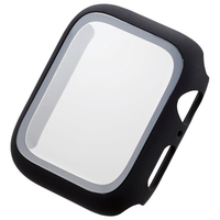 エレコム Apple Watch用フルカバーケース プレミアムガラス(44mm) ブラック AW-44CSPCGBK