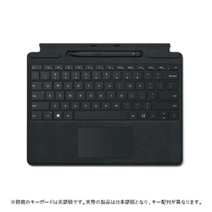 マイクロソフト Surface Pro スリム ペン2付き Signature キーボード ブラック 8X6-00019-イメージ1