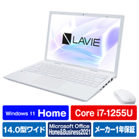 NEC ノートパソコン LAVIE N14 パールホワイト PC-N1475GAW