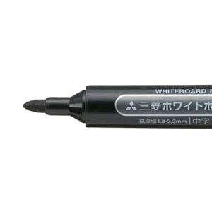 三菱鉛筆 ホワイトボードマーカー 中字丸芯 黒 F376803-PWB4M.24-イメージ2