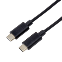 アイネックス PD60W対応 USB2．0 Type-Cケーブル C - C(0．5m) ブラック U20CC-MM05P6