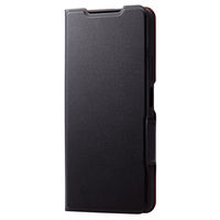 エレコム OPPO A79 5G用ソフトレザーケース 薄型 磁石付 ブラック PM-O233PLFUBK