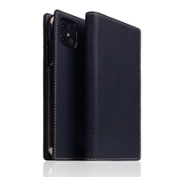 SLG Design iPhone 12 Pro Max用ケース Full Grain Leather Case ブラックブルー SD19757I12PM