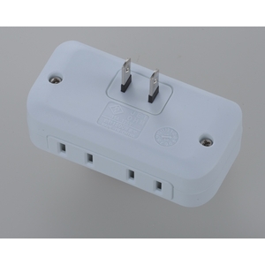 オーム電機 LEDランプ式節電タップ(2個口) HS-A1758W-イメージ4