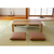 協立工芸 折れ脚テーブル 長方形(120×80cm) ライン ナチュラル ﾗｲﾝ 120NA-イメージ3