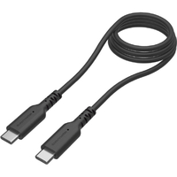 多摩電子工業 PD240W USB-C to Cソフトケーブル 過熱防止(1．0m) ブラック TH302CC10K