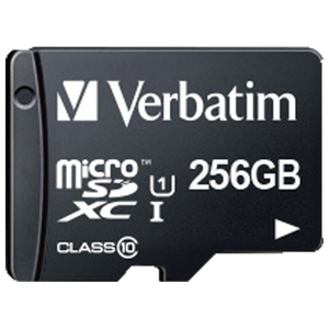 Verbatim microSDメモリーカード 256GB / UHS-1[最大90MB/s] ブラック MXCN256GJVZE-イメージ1