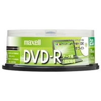 マクセル データ用DVD-R 4．7GB 1-16倍速対応 インクジェットプリンタ対応 20枚入り DR47PWE.20SP
