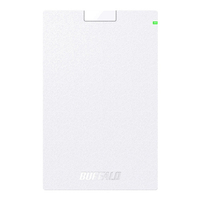 BUFFALO ポータブルハードディスク(500GB) ホワイト HD-PCG500U3-WA