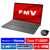 富士通 ノートパソコン e angle select LIFEBOOK ブライトブラック FMVA77H2BE