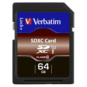 Verbatim SDカード(64GB/UHS-1) ブラック SDXC64GJVBE-イメージ1