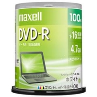 マクセル データ用DVD-R 4．7GB 1-16倍速対応 インクジェットプリンタ対応 100枚入り 単品 DR47PWE.100SP