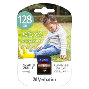 Verbatim SDカード(128GB/UHS-1) ブラック SDXC128GJVBE-イメージ2