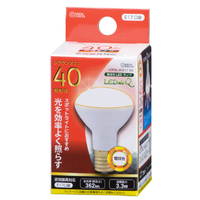 オーム電機 LED電球 E17口金 全光束362lm(3．3Wミニレフランプ形) 電球色相当 LDR3L-W-E17 A9