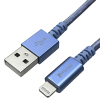 イツワ商事 USB-A to Lightningケーブル(1．5m) ブルー MLTD2215BL