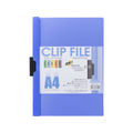 ビュートン クリップファイル A4タテ 25枚収容 ブルー 1冊 F815770-BCF-A4-B
