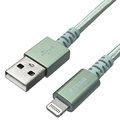 イツワ商事 USB-A to Lightningケーブル(1．5m) グリーン MLTD2215GR
