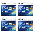 SONY 録画用50GB 片面2層 1-6倍速対応 BD-R DL追記型 ブルーレイディスク 10枚入り 4個セット 10BNR2VJPS6P4