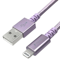 イツワ商事 USB-A to Lightningケーブル(1．5m) パープル MLTD2215PU